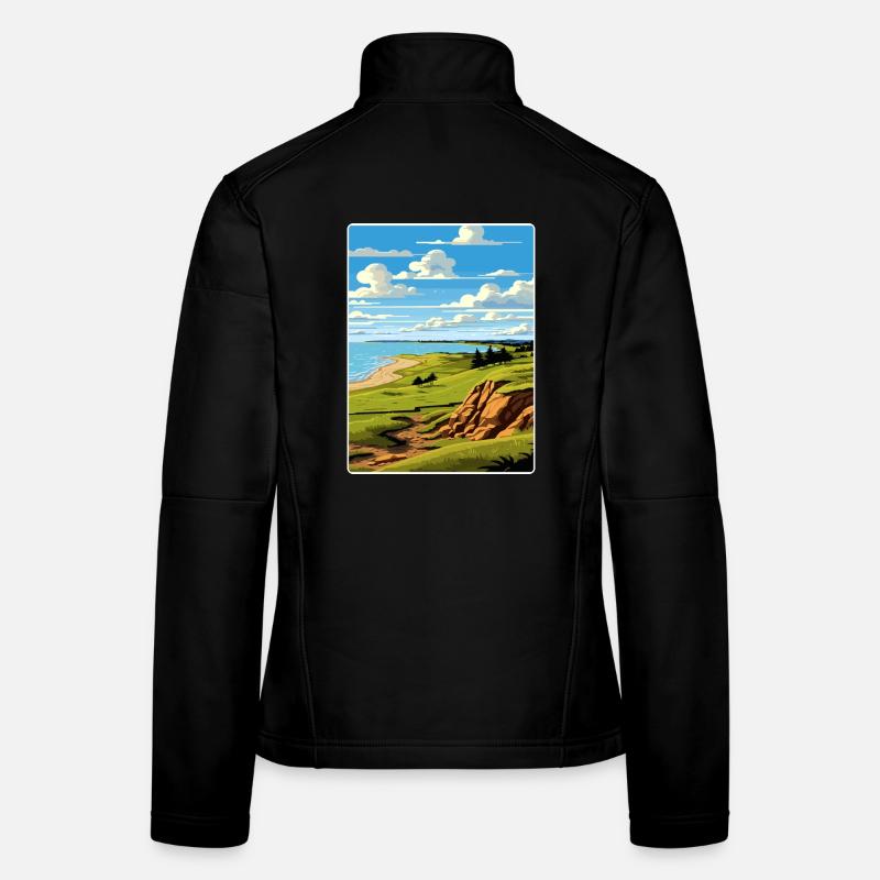 Whistling Straits Golfplatz Reiseposter Frauen Softshelljacke