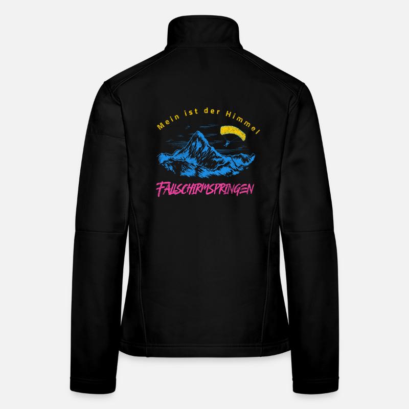 Mon royaume, c’est le ciel – parachutisme Veste en tissu softshell Femme