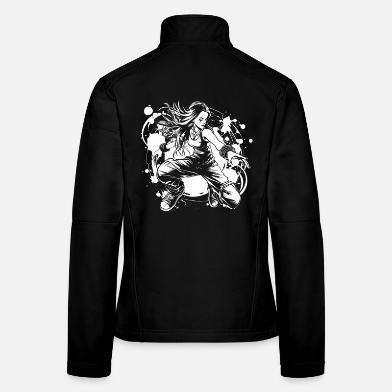 Breakdancer Mädchen - Frauen Softshelljacke - Schwarz