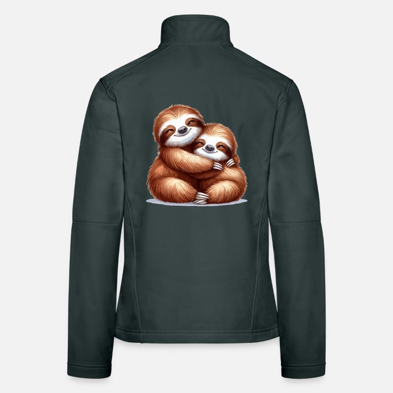 Sloths Sloth Snuggle Gift Women's Softshell Jacket