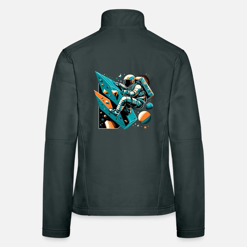 Bouldern Astronaut Geschenk Frauen Softshelljacke