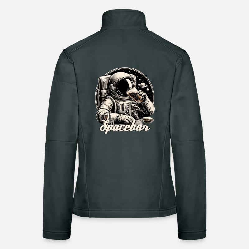 Astronaute Ours Spacebar Cadeau Veste en tissu softshell Femme