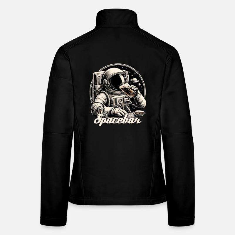 Astronaut Bar Spacebar Geschenk Frauen Softshelljacke