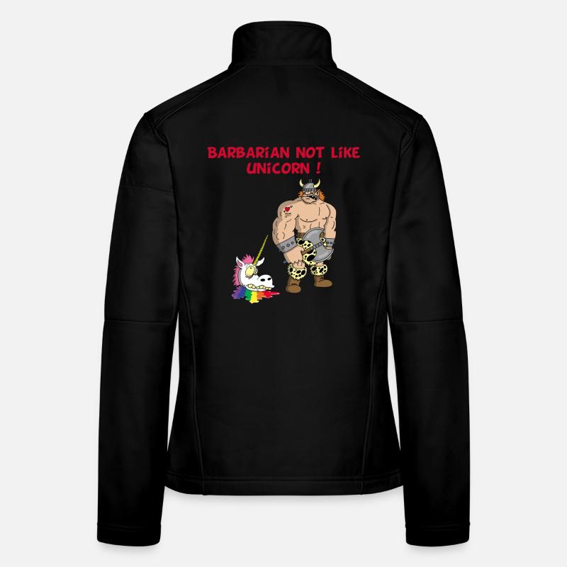 Der Barbar und das Einhorn Frauen Softshelljacke