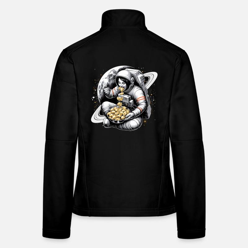Astronaut Astronautin Pelmeni lecker Geschenk Frauen Softshelljacke