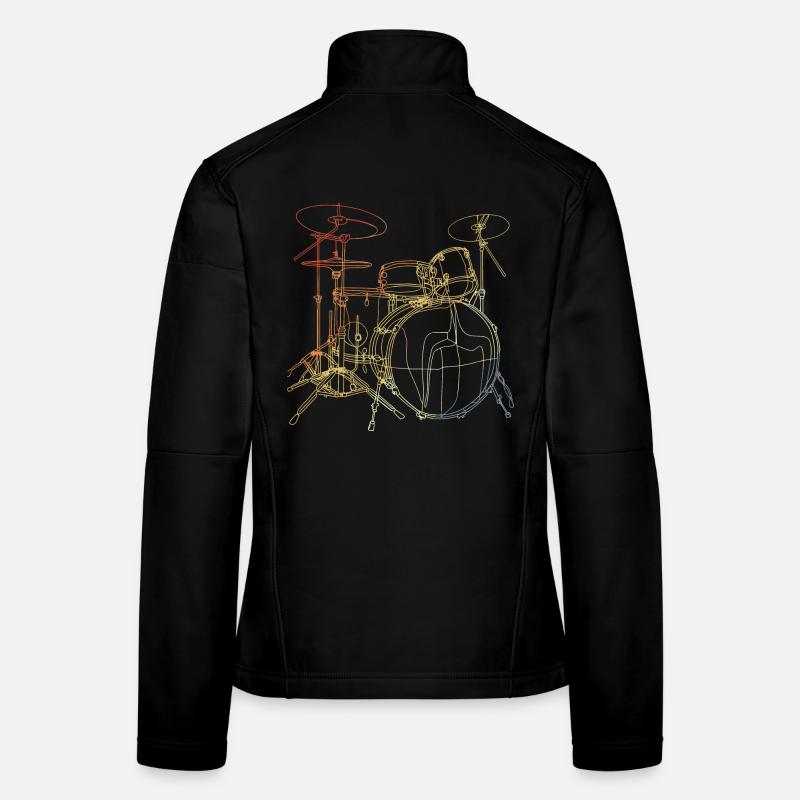 Drums Vintage Look Women's Softshell Jacket