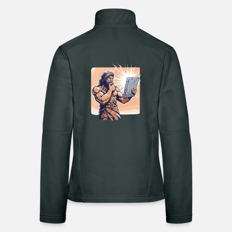 Idea Idea Caveman Stone Tablet Gift Women's Softshell Jacket