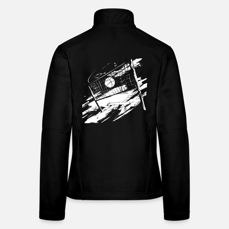 Volleyball Skizze Frauen Softshelljacke