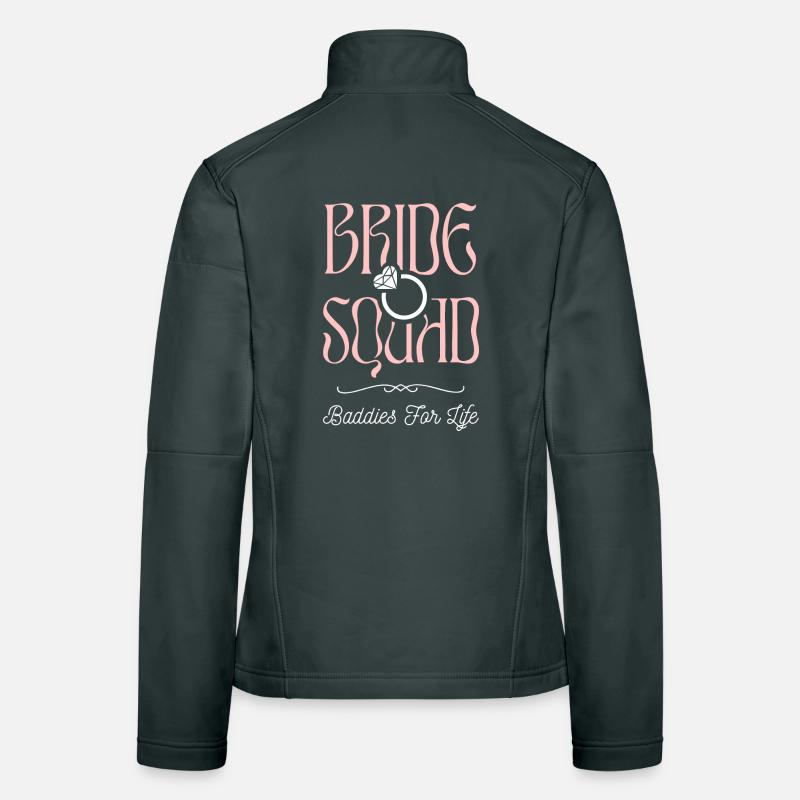 Bride Squad - Équipage de poules Veste en tissu softshell Femme