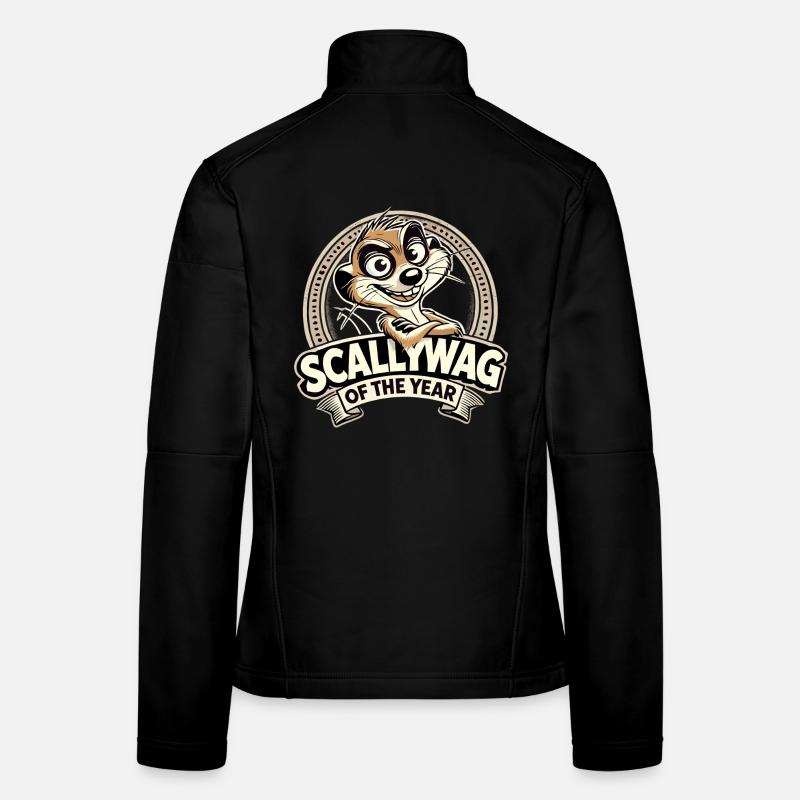 Scallywag des Jahres Erdmännchen witzig Geschenk Frauen Softshelljacke