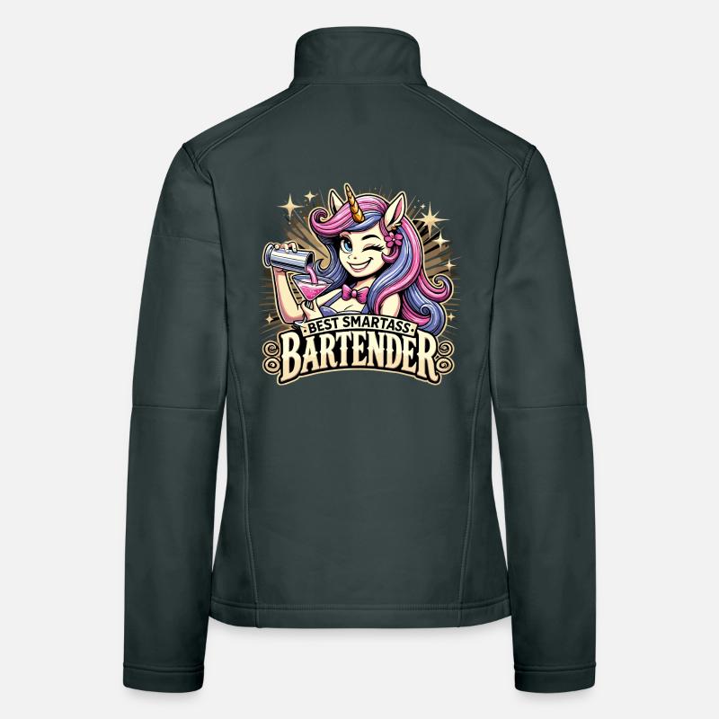 Bartender Barmaid Unicorn Gift Women's Softshell Jacket