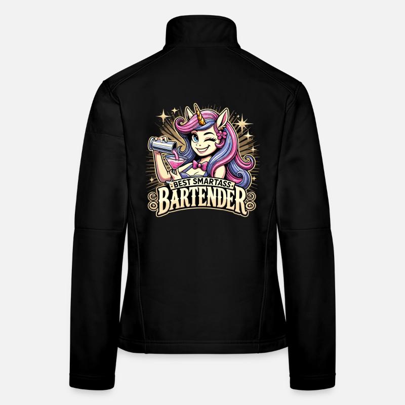 Bartender Barmaid Unicorn Gift Women's Softshell Jacket