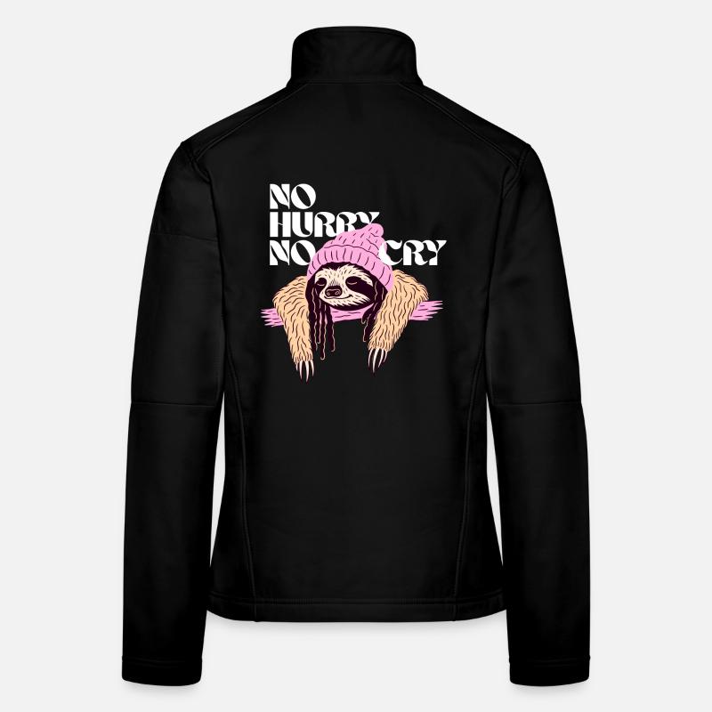 No Hurry, No Cry – Entspanntes Reggae-Faultier Frauen Softshelljacke
