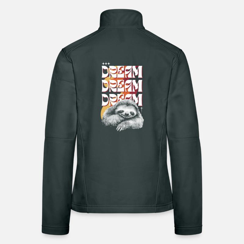 Dreamy Sloth – Dream Dream Dream Women's Softshell Jacket