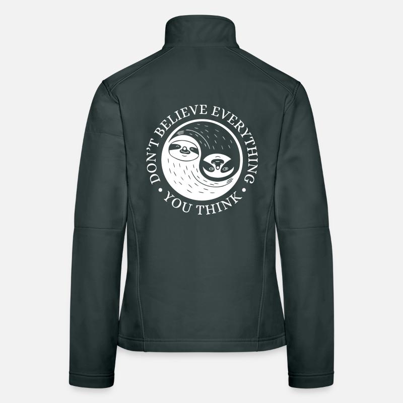 Yin-Yang Sloth – Relaxed Mindset Women's Softshell Jacket