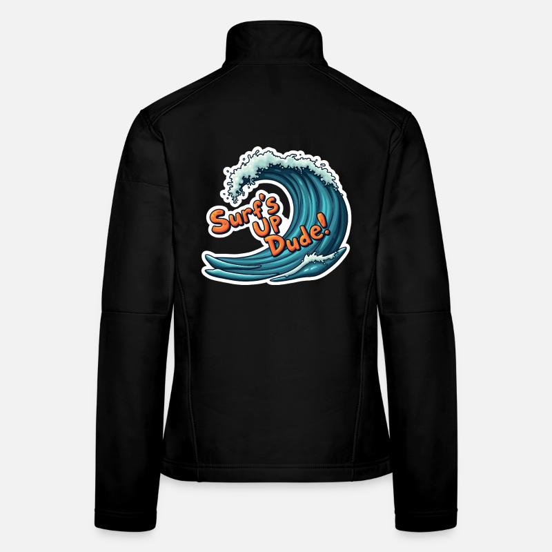Surf’s Up, Dude! Frauen Softshelljacke