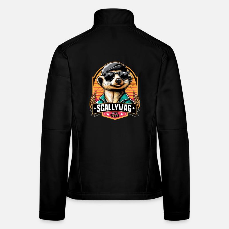 Scallywag de l’année Suricate Cadeau drôle Veste en tissu softshell Femme