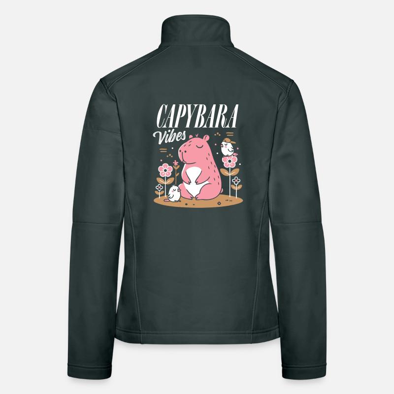 Relaxed Capybara Vibes Women's Softshell Jacket