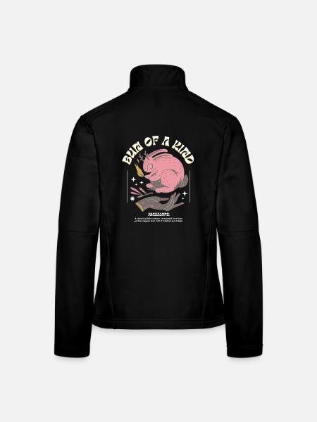 Mystical Jackalope – Unique & Magical - Women's Softshell Jacket - black - Back