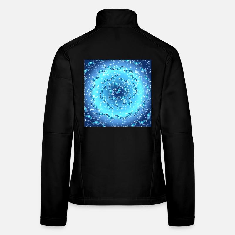 Meeres-Galaxie - Frauen Softshelljacke - Schwarz