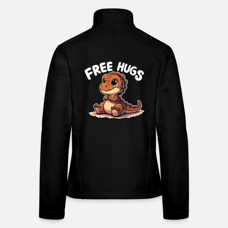 T-Rex Mignon Bébé Dino Câlins Bébé Cadeau Veste en tissu softshell Femme