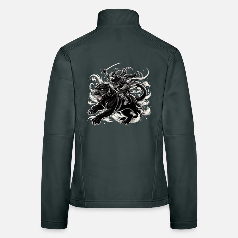 Ninja Jaguar Ninjato Cadeau Veste en tissu softshell Femme
