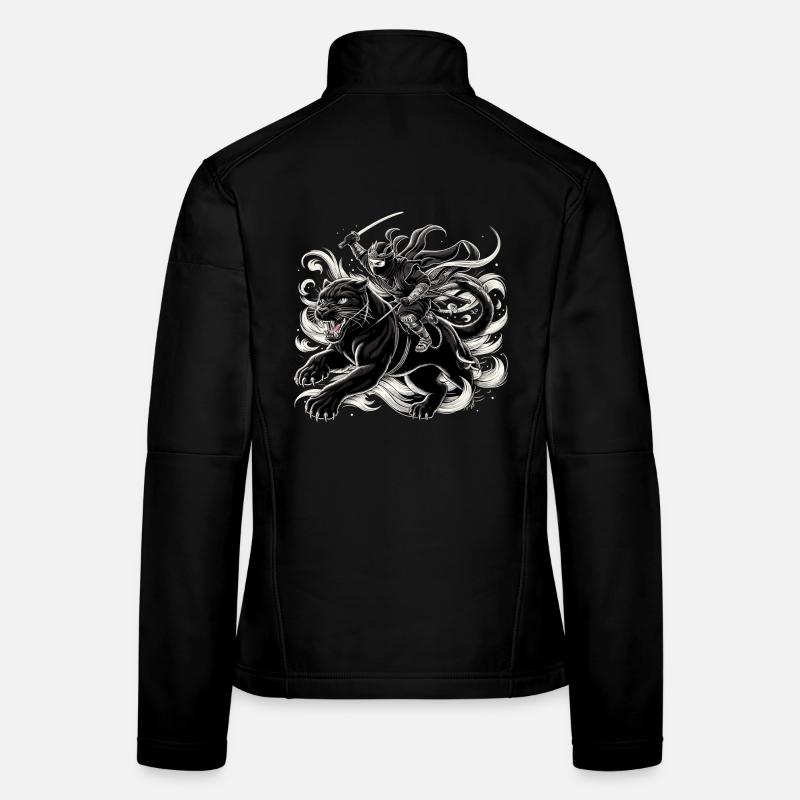Ninja Jaguar Ninjato Cadeau Veste en tissu softshell Femme