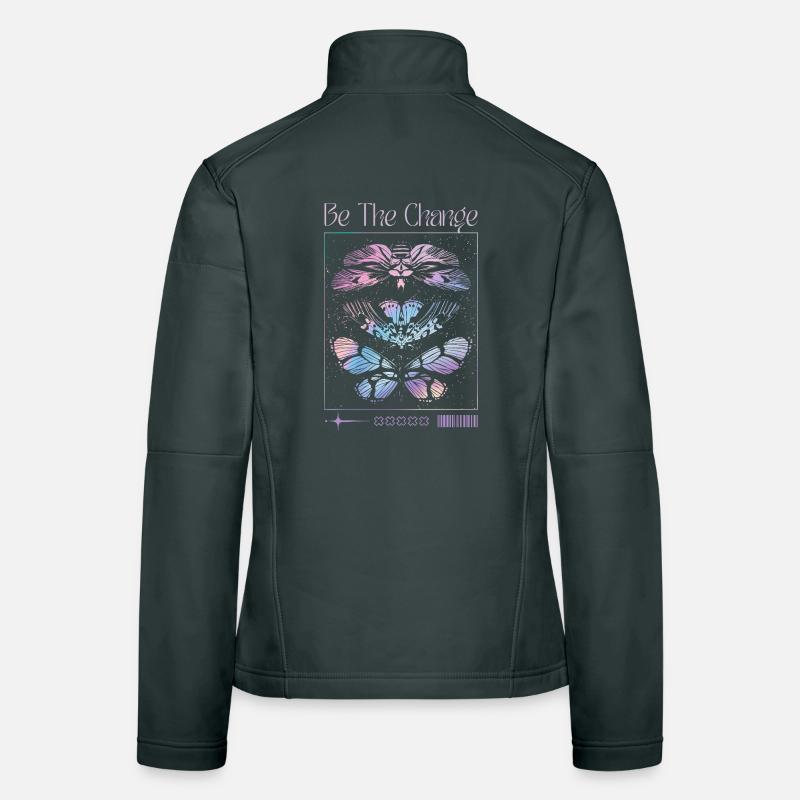 Be The Change – Butterfly Transformation Women's Softshell Jacket