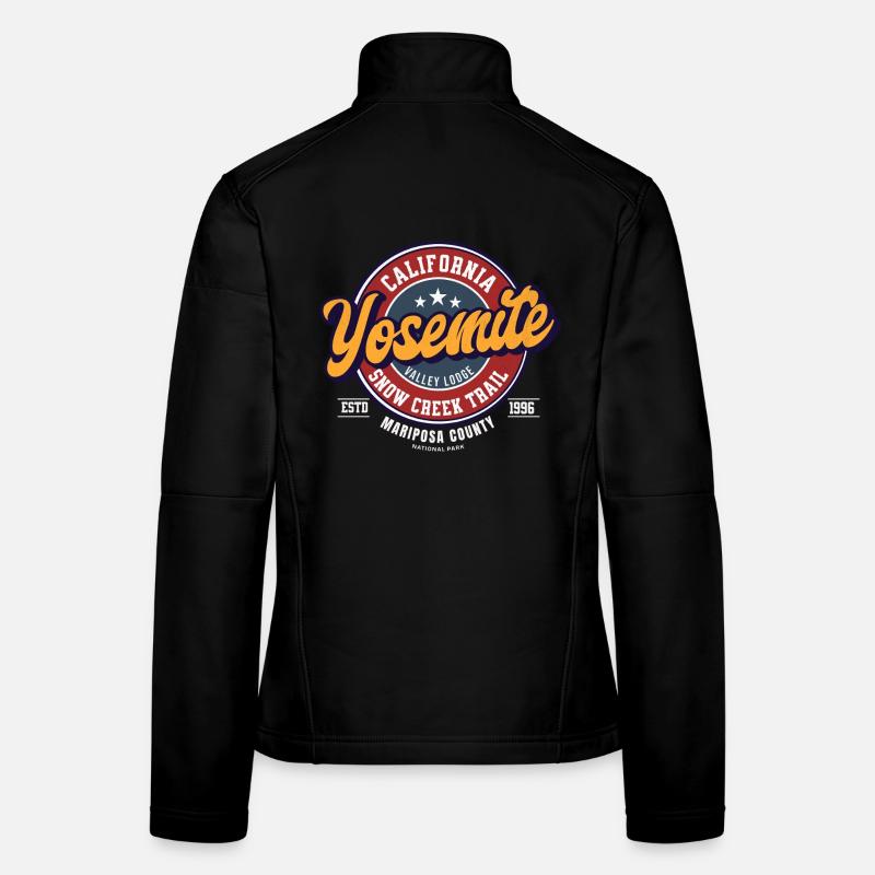 Yosemite Valley Lodge Logo Design Veste en tissu softshell Femme