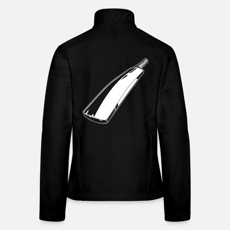 Cricket bat Drawing Women's Softshell Jacket