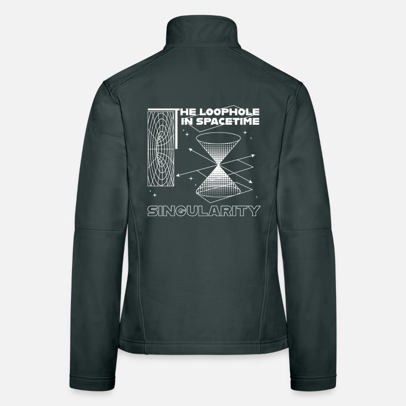 Singularity in the space-time hole Women's Softshell Jacket