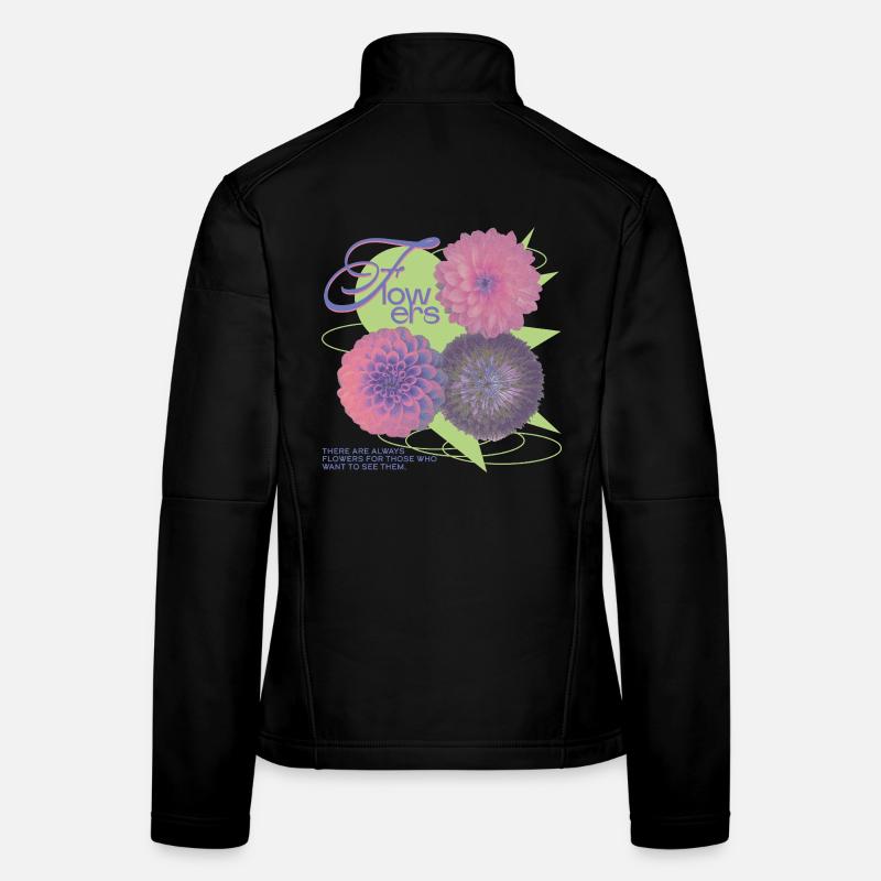 Énoncé de vision florale Veste en tissu softshell Femme