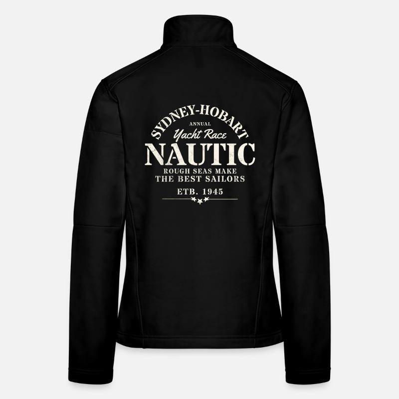 Design Nautique Année 1945 Veste en tissu softshell Femme