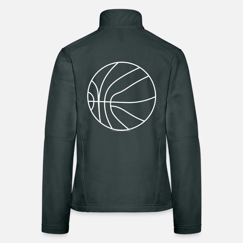 Basketball Player Drawing Women's Softshell Jacket