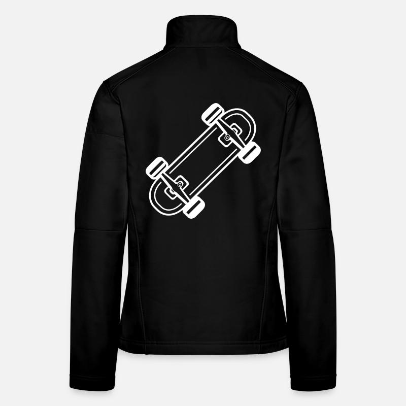 Skateboard Style Bande Dessinée Veste en tissu softshell Femme