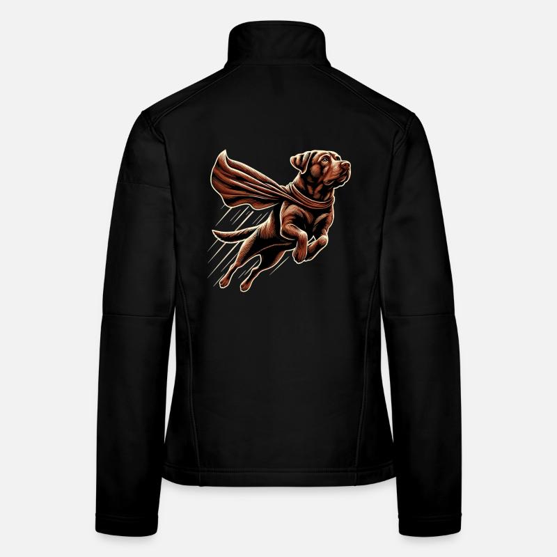 Super Hund brauner Labrador Labi Labbi Geschenk Frauen Softshelljacke