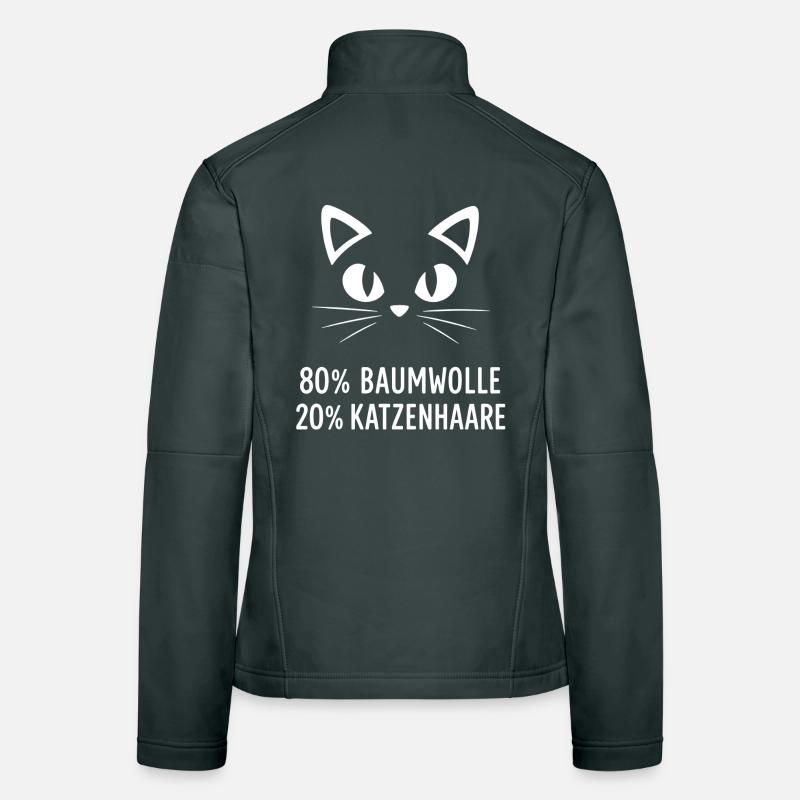 80% Baumwolle 20% Katzenhaar Frauen Softshelljacke