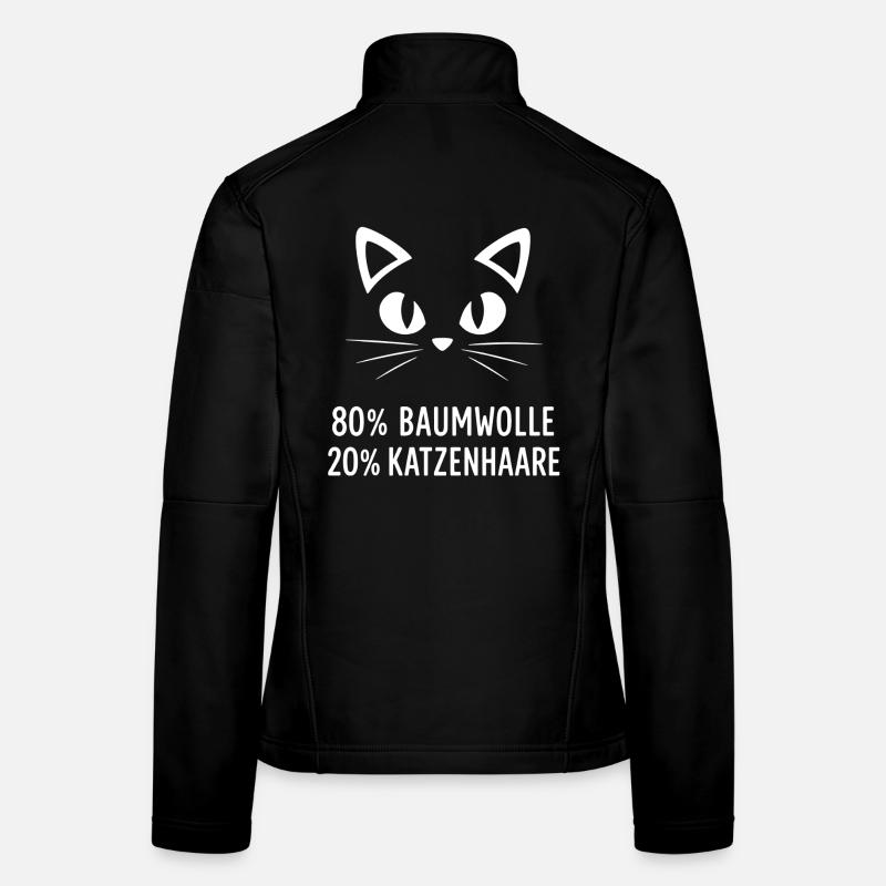 80% Baumwolle 20% Katzenhaar Frauen Softshelljacke