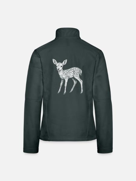 Fawn - Women's Softshell Jacket - mouse grey - Back