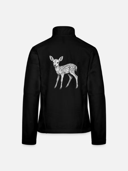 Faon - Veste en tissu softshell Femme - noir - Dos