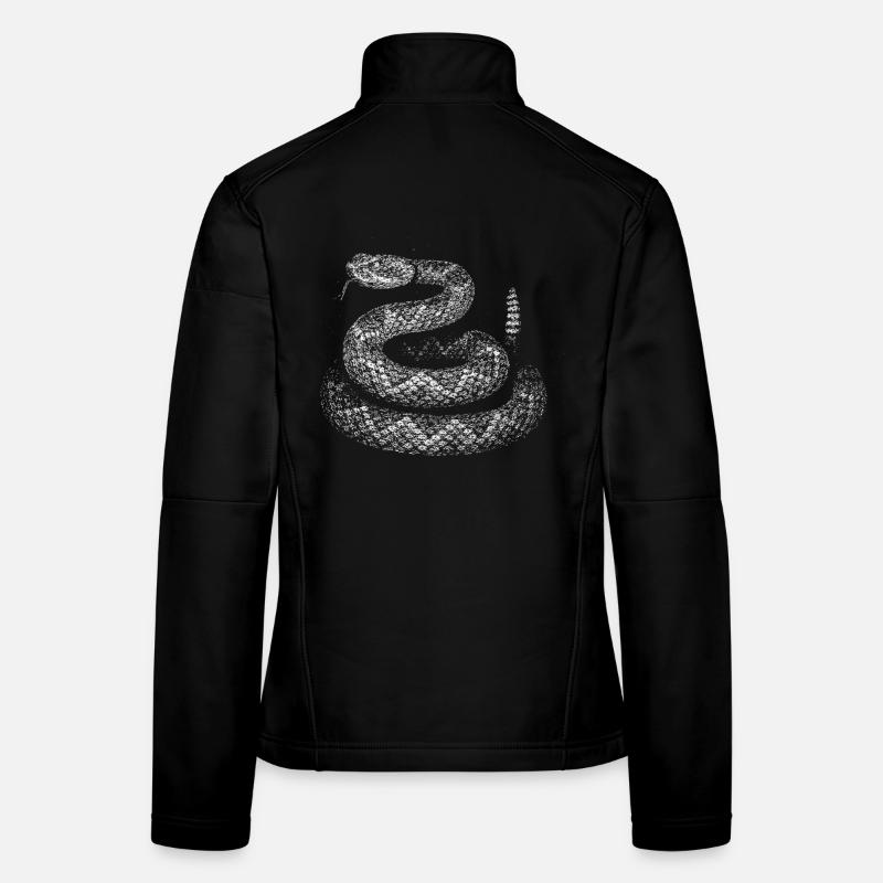 Schlange - Frauen Softshelljacke - Schwarz