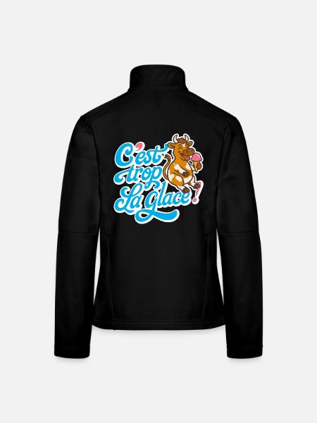 C'est trop la glace ! - Veste en tissu softshell Femme - noir - Dos