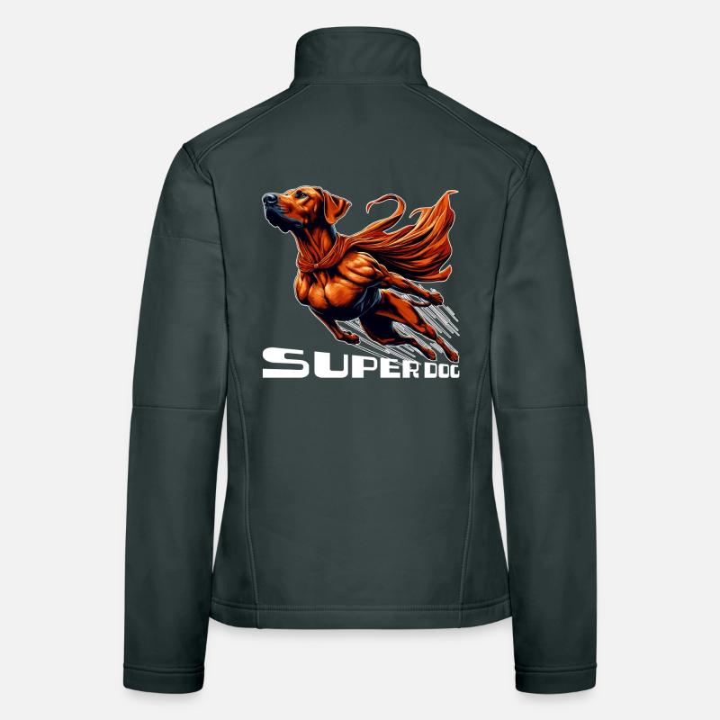 Super chien Rhodesian Ridgeback RR Ridgie cadeau Veste en tissu softshell Femme