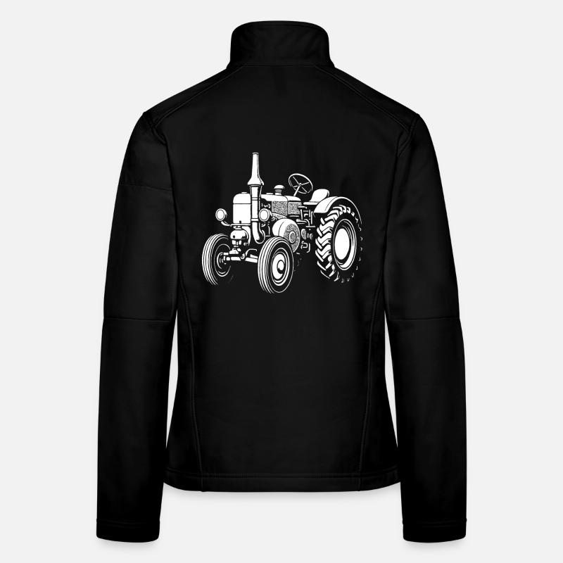 Nostalgischer Ackerheld Frauen Softshelljacke