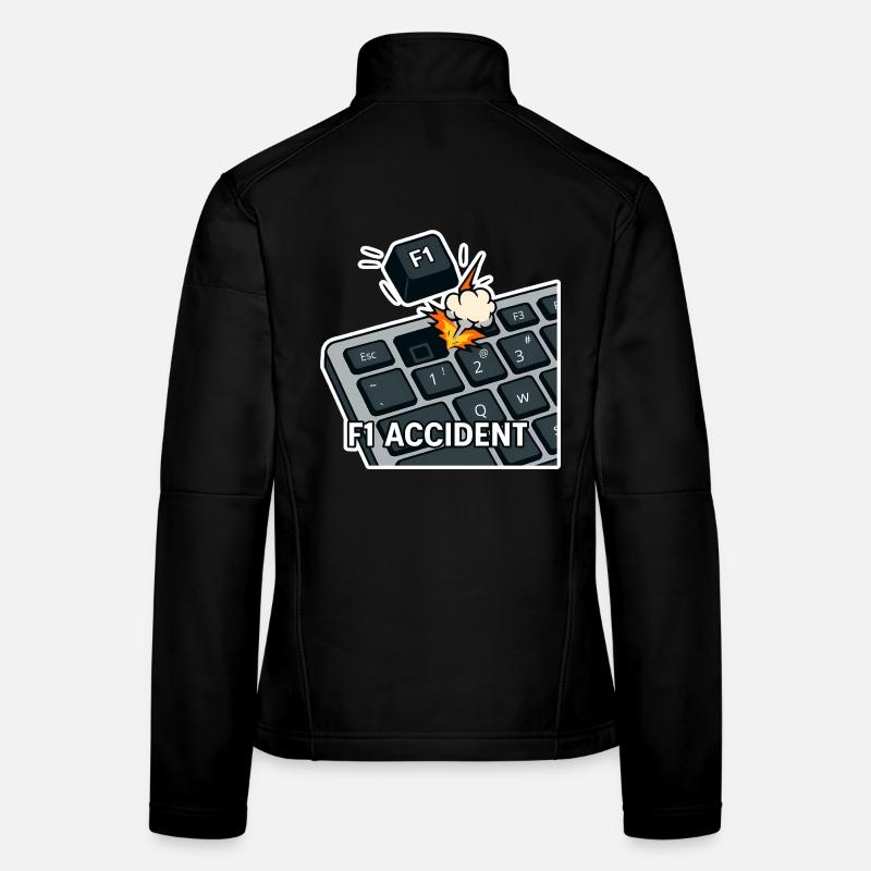 F1-Unfall - lustiges Wortspiel Frauen Softshelljacke