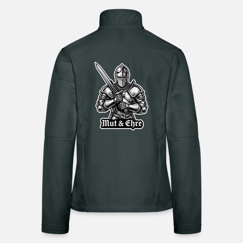 01 Courage et Honneur - Chevalier à l’épée d’acier Veste en tissu softshell Femme
