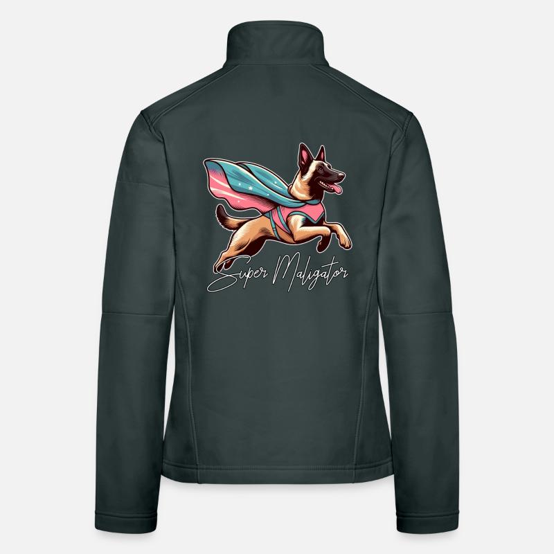 Super Mali Belgischer Schäferhund Cape Geschenk Frauen Softshelljacke