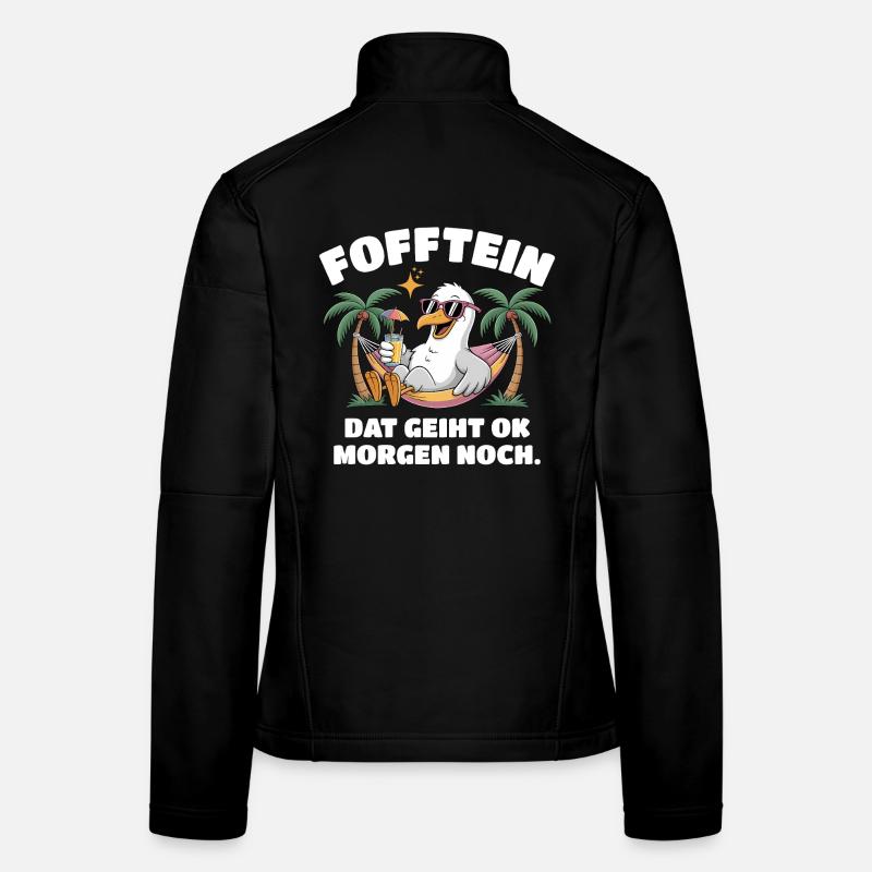 Fofftein Möwe – Norddeutscher Chill Spruch Frauen Softshelljacke