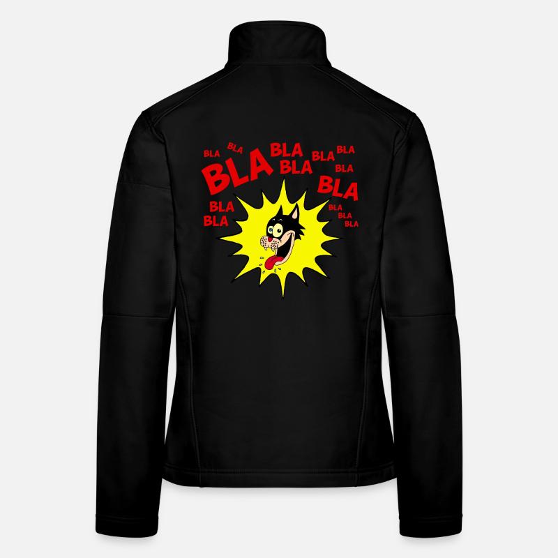 T-shirt Expression Animée d'un chat Veste en tissu softshell Femme