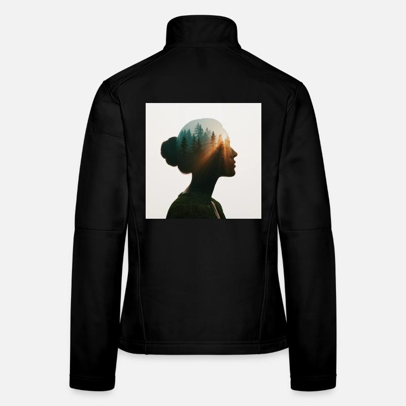 Âme de la forêt Veste en tissu softshell Femme